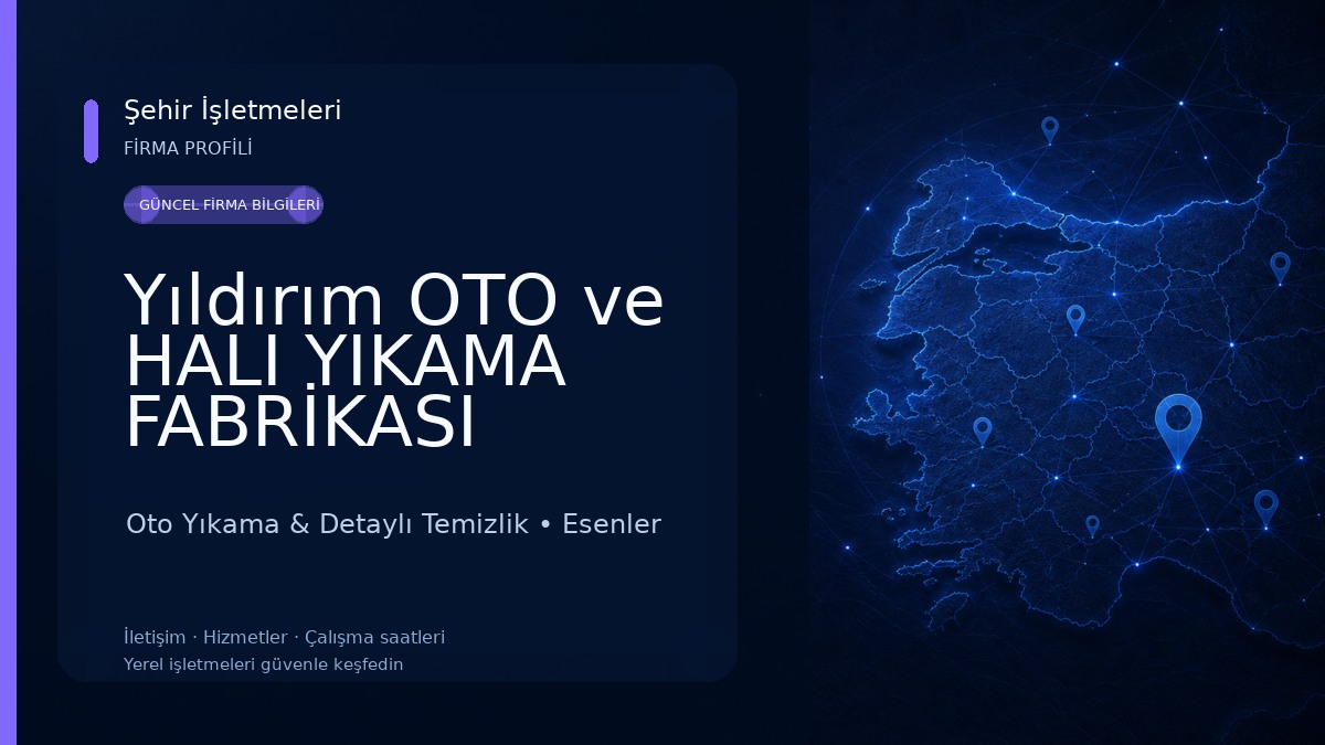 Yıldırım OTO ve HALI YIKAMA FABRİKASI