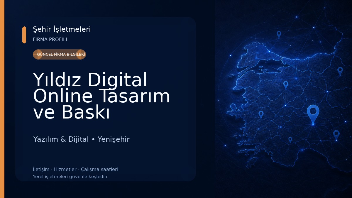 Yıldız Digital Online Tasarım ve Baskı Hizmetleri Yazılım & Dijital