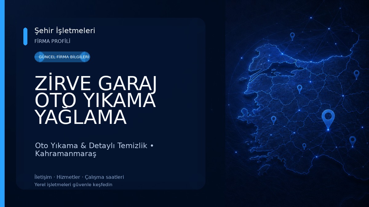ZİRVE GARAJ OTO YIKAMA YAĞLAMA Oto Yıkama & Detaylı Temizlik