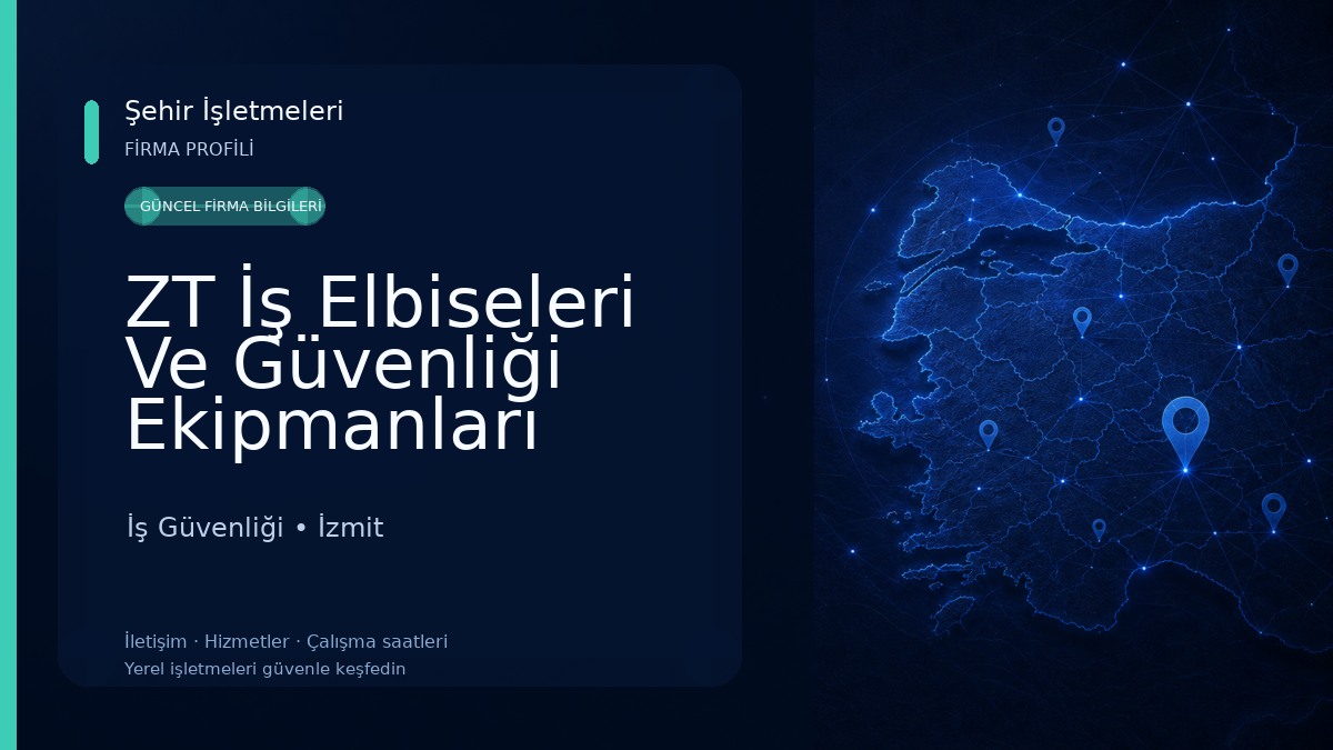 ZT İş Elbiseleri Ve Güvenliği Ekipmanları
